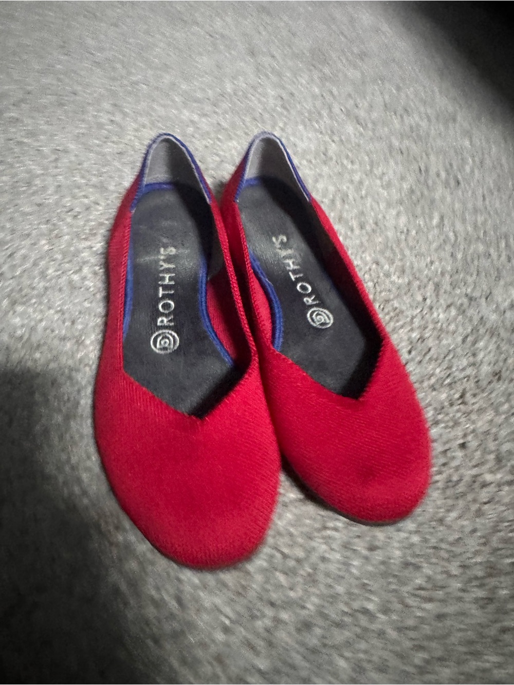 Rothy's Red Knit Ballet Flats - Slip-On Women's Loafers